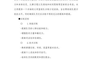 大学篮球队训练方案范文图片